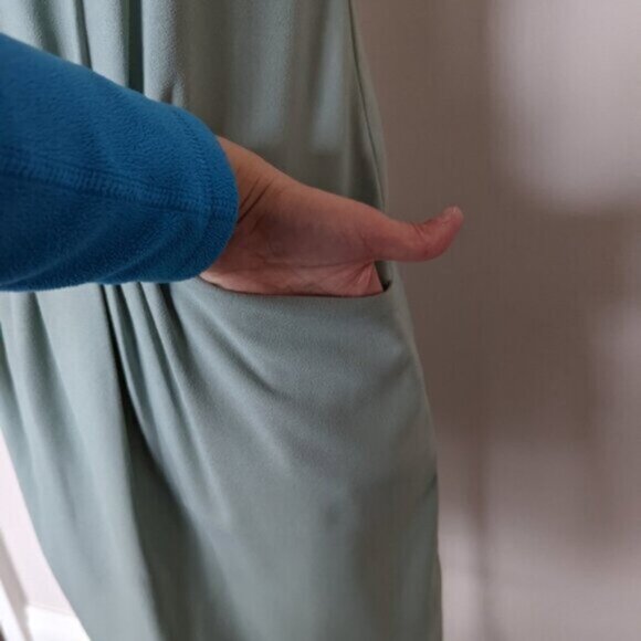 NWT Against Nudity sage green sleeveless dress - Picture 3 of 7